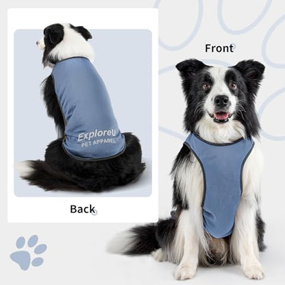 Dog Shirt, Cooling Vest Lightweight Breathable, Dog T-Shirts All-Season UV Protection Pet Clothes Quick Dry Soft Stretchy Pet Shirt Vest for Small Medium Large Dogs (Water Drop 1PC, Medium) - color: Water Drop, size: Medium (24-35lbs)