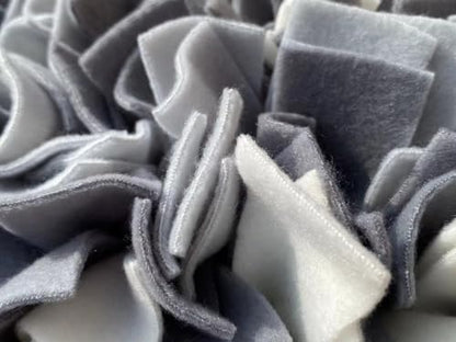 Pet Snuffle Mat Dark Grey Square 50x50cm Large Size Washable Anti-Slip Big Tough Dog Feeding Mat Food Puzzles Sniffing Foraging