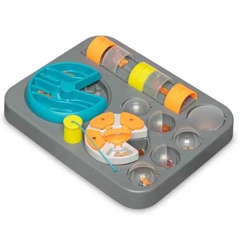 Messy Mutts Flip’n Slide Puzzler | Large | 16” x 13” Expert Level Puzzle Feeder for Dogs | Interactive Slow Feeder Puzzle for Food/Treats | Enrichment Dog Toy - size: Large