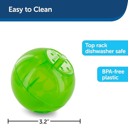 PetSafe Slimcat Feeder Ball - Interactive Game for Your Cat - Fill with Food and Treats - Green - color: Green