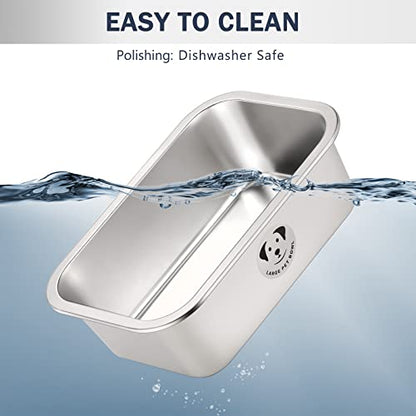 Stainless Steel Dog Bowls for Large Dogs, High Capacity Metal Dog Food Bowls, Food and Water Bowl for Larges, X-Large, and Big Dogs 1.25 Gallons - color: Stainless Steel-1.25 gallons