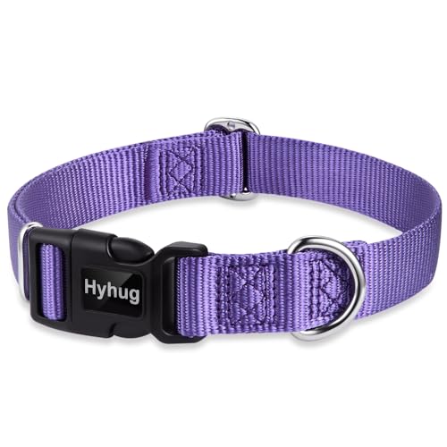 Small Dog Collar Quick-Release Purple| Heavy-Duty Nylon Puppy Collar, Adjustable & Durable Pet Supplies for Boy & Girl Dogs (Small, Ultra Violet) - color: Ultra Violet, size: Small