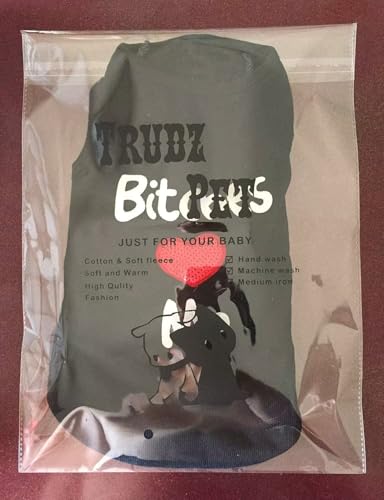 Trudz Pet Rdc Pet 'Bitches Love Me' Dog Shirts, Clothes, Cotton T-Shirt Dog Tank Top Summer Dog Vest for Small Dog & Medium Dog & Cat (Black) - size: XX-Small