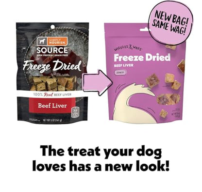 Wiggles & Wags Freeze Dried Beef Liver Dog, Waste Bag Dispenser & a Free Roll!