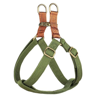 Didog Step in Dog Harness with Metal Buckles, Freedom Nylon Dog Halter Vests for Small Dogs Easy Walking Training(S:Chest 13-22", Green) - color: Green, size: S: Chest 14-22", Fit 7-18 lbs