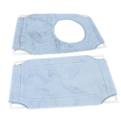 Cat Window Perch, Double Layer Suction Cup Hammock, Fits Most Windows, Suitable for Fat Cats, Cozy Pads Included, Easy Installation, 360° Sunbathing View with Removable Cover, - color: Double Layer Blue