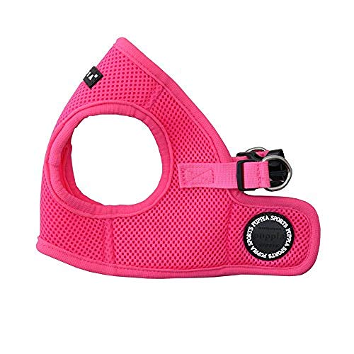 Puppia Neon Soft Vest Harness Step-in No Choke No Pull Walking Training for Small and Medium Dog, Pink, Small - color: Pink, size: Small, style: Neon Soft Vest Harnes