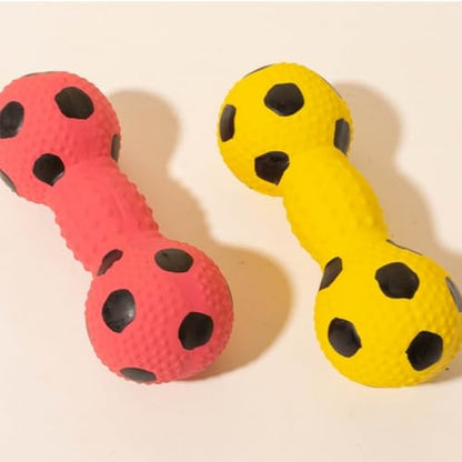 Dog Toys for Aggressive Chewers, Indestructible Latex Squeaky Dog Chew Toys to Keep Them Busy for Medium and Large Dogs, Multifunctional Teeth Cleaning and Gum Massage (Yellow) - color: Yellow