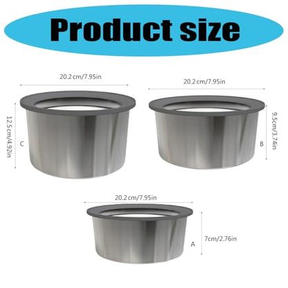 Stainless Steel Dog Bowl Spill-Proof Anti-Slip Base Large Breeds 1.6L / 2L / 3L Dishwasher Safe Elevated Dog Bowls - color: 3L