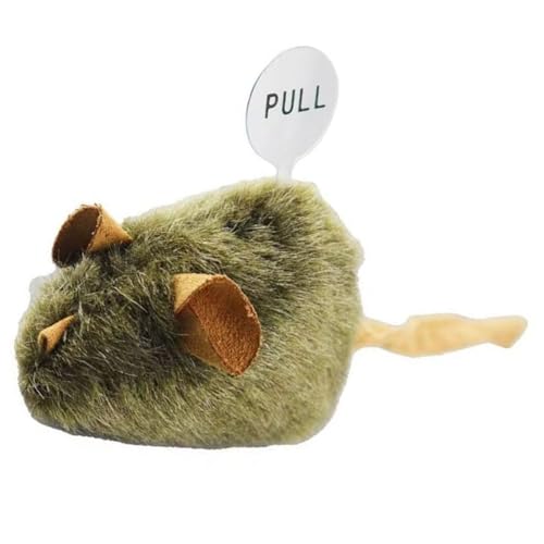 Cute Plush Cats,Plush Squeaky Plush Cats Toy Automatic Electronic Moving Mouse Kitten Toy for Indoor Play Exercises