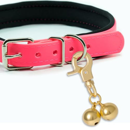 Xthrotsenk 2 Pcs Gold Bells for Dog Collars Cat Bell for Pet Collar Pet Bell with Heavy Duty Snap Clips Pet Pendant Accessories Pet Christmas Gift Training Pet Collar Charms