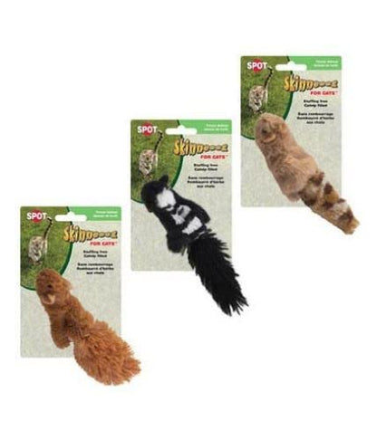 Ethical Pets 2680 Skinneeez Forest Creatures For Cats, Pack of 3 (Squirrel, Chipmunk or Skunk)