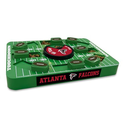 Pets First NFL Atlanta Falcons Large Puzzle Toy, New Size, Interactive Dog Treat & Slow Feeding Toy - color: ATLANTA FALCONS, size: Large