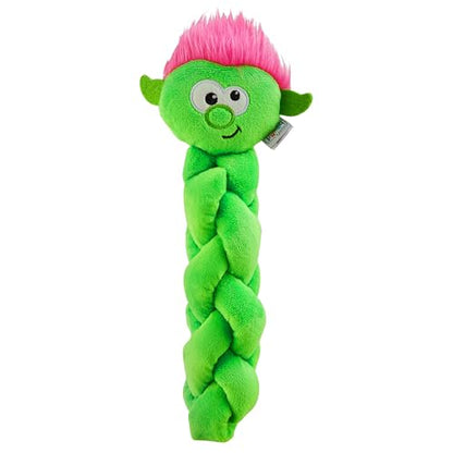 Outward Hound by Nina Ottosson Twistiez Interactive Plush Dog Treat Puzzle, Troll, Small, Green - color: Twistiez Troll