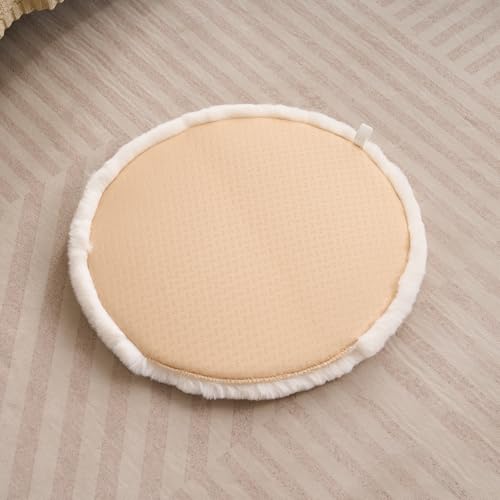 SHENGOCASE Pet Cushion Pad, Faux Fur Dog Cat Kneading Pillow, Crate Bed Insert, 16 Inches, 2-Pack - color: Beige, size: 16"