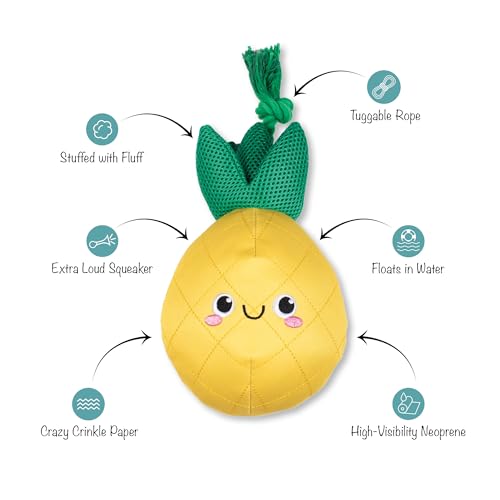 Fringe Studio Floating Dog Toy with Rope The Water is JUST Pine, Pet Shop Collection (640015) - color: The Water Is Just Pine