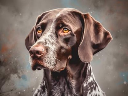 Fun Jigsaw Puzzle 1000 Pieces for Adults Dog German Short Hair Pointer Art Crafts Paintings for Home Wall Decor Puzzle Challenging Educational Fun for Home Kitchen Decor 29.5 x 20 in