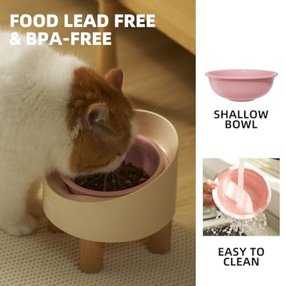 MS!MAKE SURE Spring Roll Single Cat Bowls Pink - color: SRSB-Pink