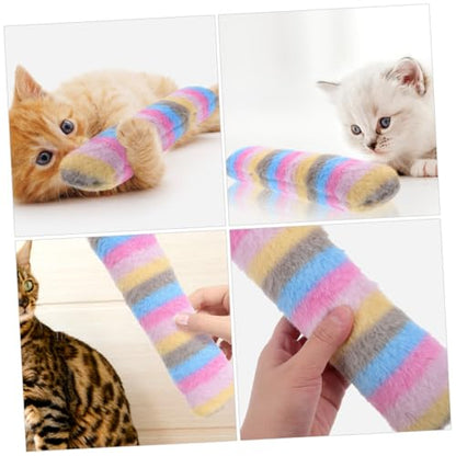 ORFOFE 3pcs Catnip Plush Pillow Shape Kitten Teething Interactive Indoor Catnip for Cats