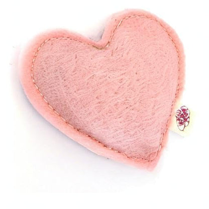 Catnip Toy – Heart Shape, Organic Catnip, 100% Wool Felt, Grown & Made in The USA - Pink - color: Pink, size: 1 pack