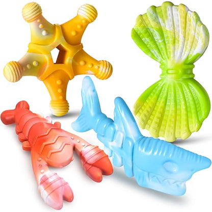 PETSTA Dog Chew Toys for Aggressive Chewers, Durable Dog Toys for Large Dogs, Heavy Duty Dog Toys/Large Dog Toys/Indestructible Dog Toys, Tough Dog Toys for Medium/Large Dogs Breed (New 4 Pack) - color: New 4 Pack