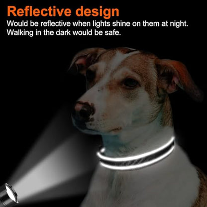 Joytale Reflective Dog Collar, Soft Neoprene Padded, Metal D-Ring, Nylon Pet Collar Adjustable for Medium Dogs, Black, M - color: Black, size: Medium (Pack of 1)