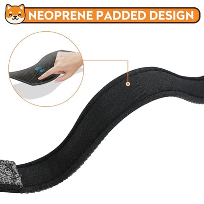 Reflective Dog Collar, Adjustable Soft Neoprene Padded Nylon Pet Collars with Buckle for Puppy and Small Dogs, Cats, Black,XS - color: Black, size: X-Small