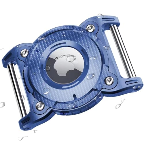 ONEONTA for Airtag Dog Collar Holder | Airtag Dog Waterproof - Airtag Holder for Dog Collar with Removable Metal Loop, Sturdy TPU, Lightweight, Compact Size,Fit 1" Width Collar,Airtag 1st,2nd Gen,Blue - color: Blue, size: 1 Pack