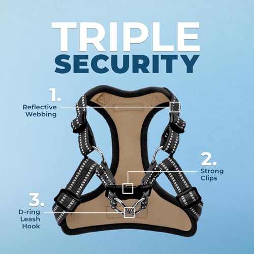 Best Pet Supplies Voyager Adjustable Step-in Flex Breathable Mesh Dog Harness for Small Medium Large Dogs (Army/Black Trim), XL - color: Harness (Army/Black Trim), size: XL