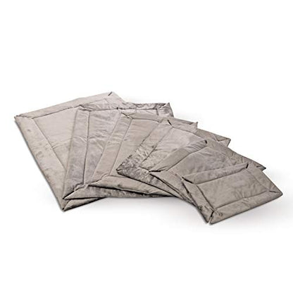 K&H Pet Products Self-Warming Crate Pad, Warming Dog Bed, Machine Washable Dog Mat, Gray X-Small 14 X 22 Inches (Pack of 2) - color: Gray, size: Extra-Small (14 in x 22 in) (Pack of 2)
