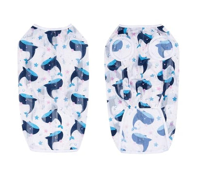 HDKUW Pet Clothes,Dog Summer T-Shirt Cool Breathable Sunscreen Dog Vest Clothes Outfit Costume for Medium Large Dogs White Whale XL - color: White Whale, size: XL