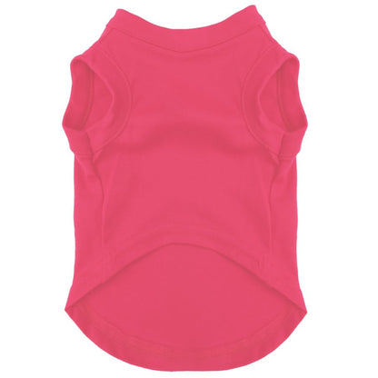 Happy Camping Dog Tee Shirt | Sleeveless Breeds | Summer | Outdoor Adventure | Travel | (Hot Pink, 2X-Large 278) - color: Hot Pink, size: XX-Large (25-35 lbs)
