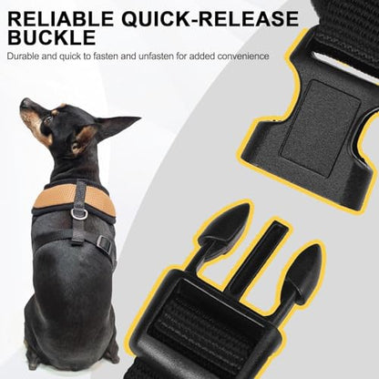 BINGPET Small Dog Harness, No Pull Dog Harness Small Sized Dogs, Soft Light Breathable Mesh Puppy Vest with Safety Buckle-Adjustable Step in Pet Harnesses for Easy Walking, Running, Training - color: Beige, size: S (NECK: 12", CHEST: 14"-18")