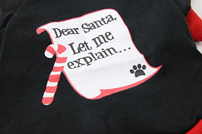Dog Christmas Shirt Small Christmas Dogs Clothes Puppy Xmas T Shirts for Small Dogs Pet Tshirt Cute Dog Xmas Tee - size: Small (3.3-5.5lb)