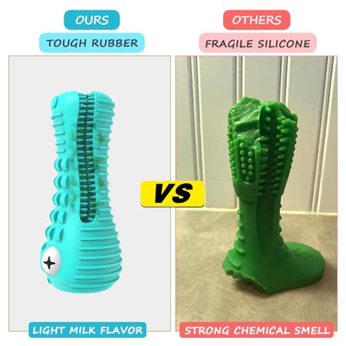 Cutiful Dog Toys for Aggressive Chewers Large Medium Breed, Indestructible Dog Chew Toys, Squeaky Interactive Tough Extremely Durable, Dogs Toothbrush Toys to Keep Them Busy - color: blue