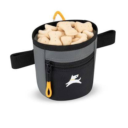 OllyDog Goodie Treat Bag, Dog Treat Pouch, Waist Belt Clip for Hands-Free Training, Magnetic Closure, Dog Training and Behavior Aids, Three Ways to Wear (Castle Rock) - color: Castle Rock