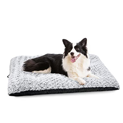 Dog Bed Kennel Pad Washable Anti-Slip Crate Mat for Large Dogs and Cats (36-inch) - size: 36-inch