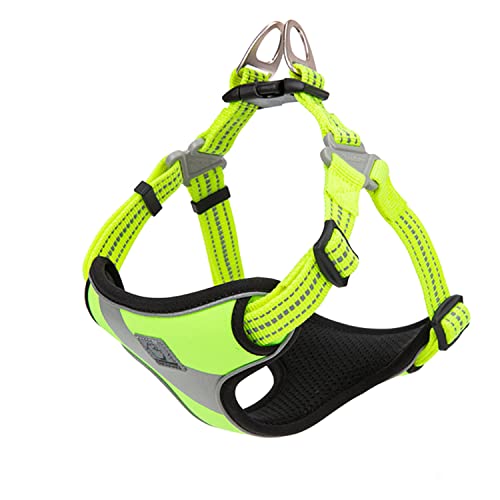 TRUE LOVE Dog Harness TLH5991 Anti Pull Safety Vest Step-in Style Harness for More Comfort and Less Tug Reflective Pet Harness by Truelove Neon Yellow - color: Neon Yellow, size: M
