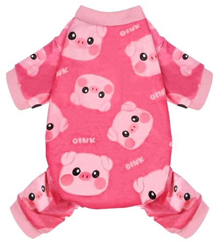 Dog Pajamas Soft Lightweight Dog Onesies Outfit Clothes for Small Medium Large Puppy Pjs for Pet Boys Girls Dogs Cats - size: M (Back: 9",Chest: 13.7", 5-8lbs)