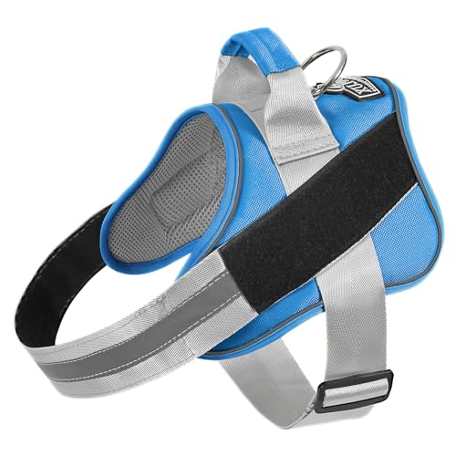 Dog Harness, No-Pull Reflective Dog Vest, Breathable Adjustable Pet Harness with Handle for Outdoor Walking - No More Pulling, Tugging or Choking - color: BluePool, size: X-Small (Pack of 1)