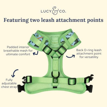 Lucy & Co. x Parks Project Feel the Earth Breath No-Pull Dog Harness, Adjustable Front Clip Harness with Comfort Padding, Small - color: Feel the Earth Breath, size: Small