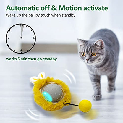 Interactive Cat Toys Ball Super Drive Electric Cat Toy Automatic Rolling Robotic Car Motion Activate