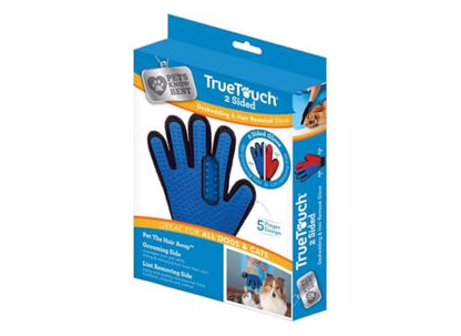 Five Finger Deshedding Glove- Premium Version, Gentle Grooming Glove Great Cats & Dogs with Long or Short Fur- Includes 1 Authentic Right-Hand Glove & 1 Lint Roller