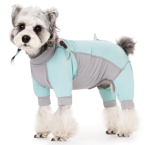 Dog Sun Protection Shirt for Dogs, UPF 50+ UV Protection Dog Shirt, Lightweight Breathable Quick-Dry Summer Dog Clothes, Full Coverage Dog Sun Shirt for Small Medium Dogs, Mint Green, 3XL - color: Mint Green, size: XXX-Large