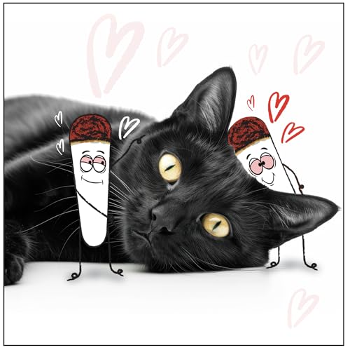 LIT LABS Kittie Doobs Adventure Toys - Funny Catnip Joints for Cats with Dried and Organic High Potency Catnip - Love Theme - style: Love