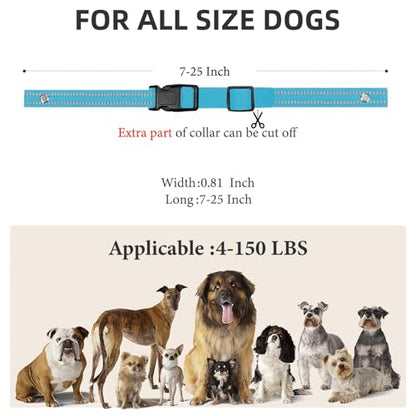 Collar Replacement Strap, Reflective Replacement Nylon Collar Strap Dog GPS Training Bark Receiver Collars, Durable Adjustable E Collar Straps for Small Medium Large Dogs, Blue - color: Blue