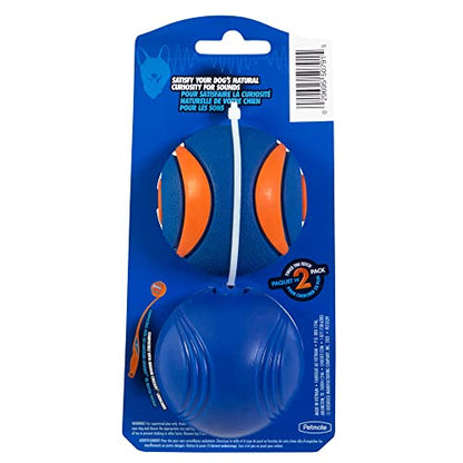 Chuckit! Sonic Dog Ball Medium (2.5 Inch Diameter) Pack of 2, for Breeds 20-60 lbs