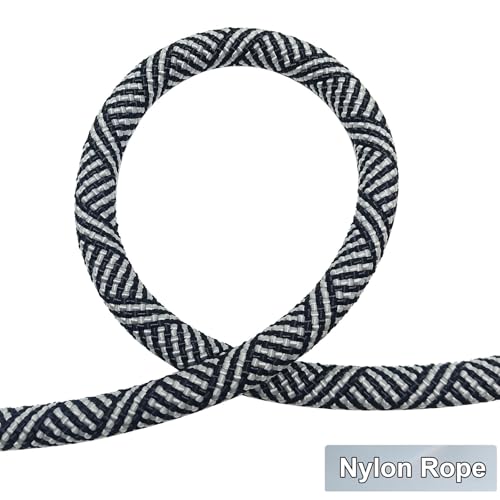 30ft Long Rope Dog Leash, 3/4/5/6/7/8/10/12/15/20/30FT Lengths Dog Lead Nylon Pet Leash, Soft Padded Handle Thick Lead Training Leashes for Large Medium Dogs (30ft * 1/2", Black) - color: black, size: 1/2" * 30'