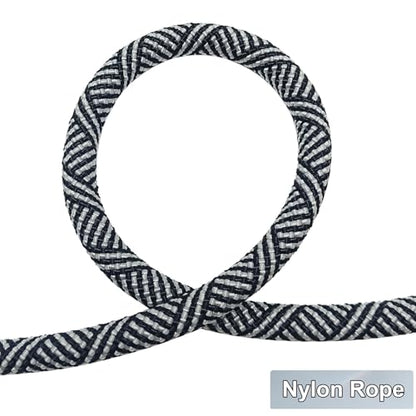 30ft Long Rope Dog Leash, 3/4/5/6/7/8/10/12/15/20/30FT Lengths Dog Lead Nylon Pet Leash, Soft Padded Handle Thick Lead Training Leashes for Large Medium Dogs (30ft * 1/2", Black) - color: black, size: 1/2" * 30'