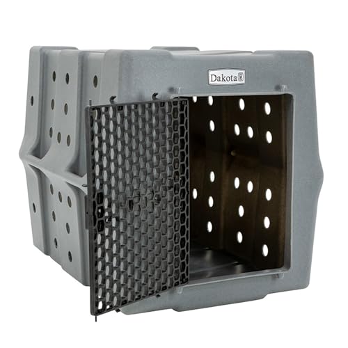 Dakota 283 Crate - Canine Rough and Tough Economy Kennel (Dark Granite, Large) - color: Dark Granite, size: Large